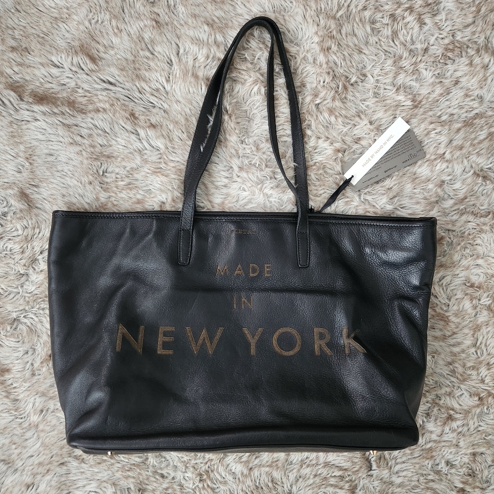 Pietro NYC Made In New York‎ XL Black Tote Handmade In NY